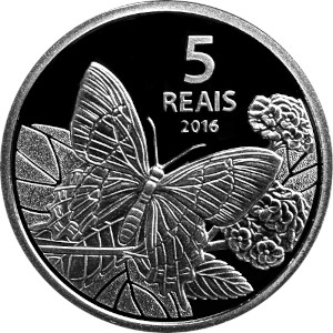 5 Reais Borboleta